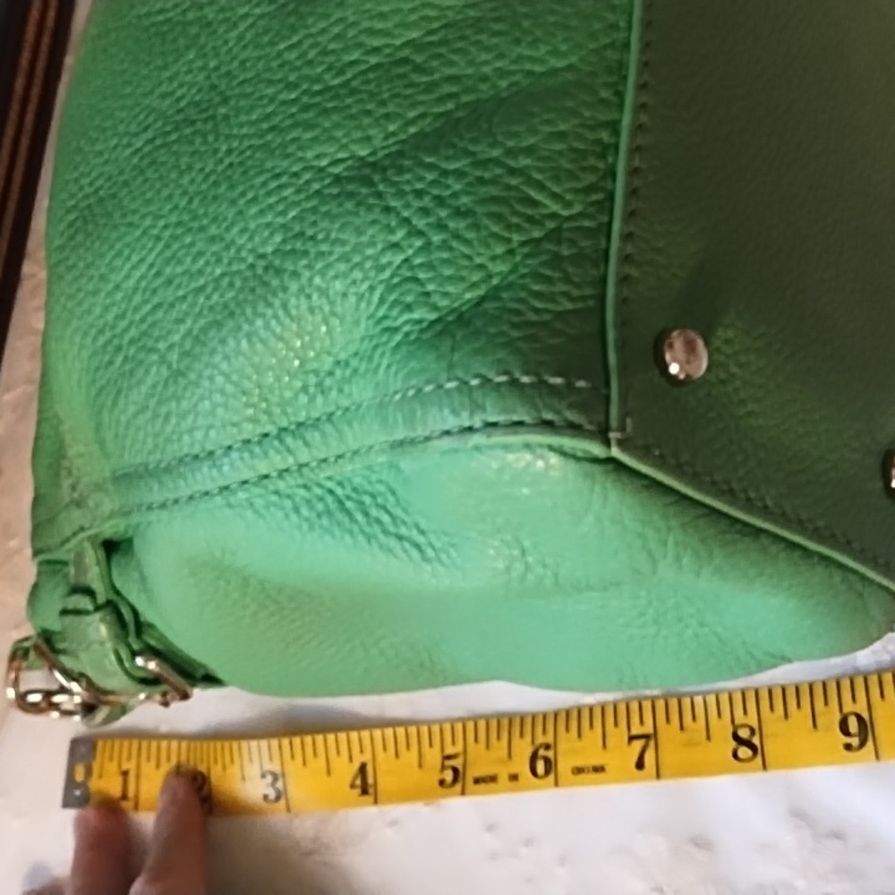 Kate Spade VGC Green 100% Cow Leather Shoulder Bag. Pebbled. - Picture 11 of 16